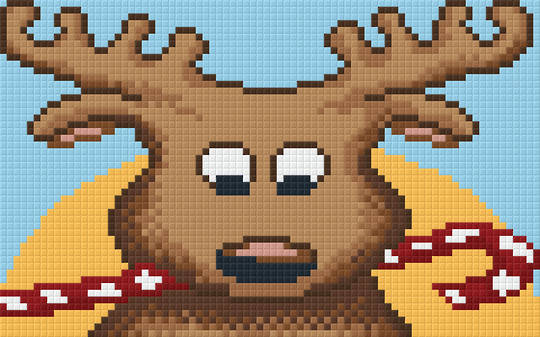 Reindeer Two [2] Baseplate PixelHobby Mini-mosaic Art Kit